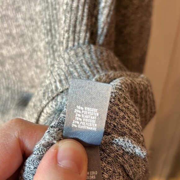 Aerie Grey Ribbed Turtleneck Size Small - Picture 4 of 5